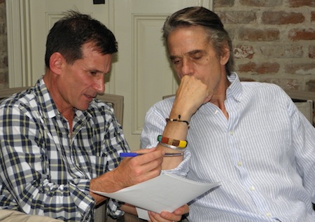 Andy Lauer and Jeremy Irons